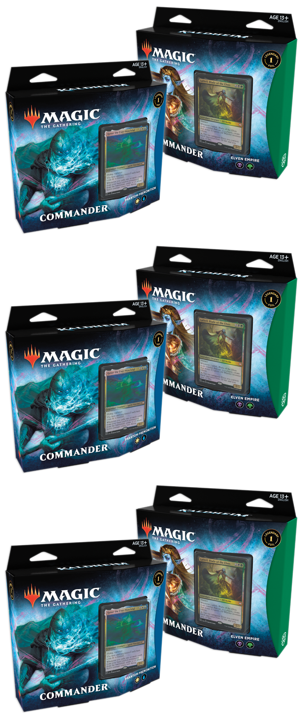 coliseumcard | Kaldheim - Commander Deck Display